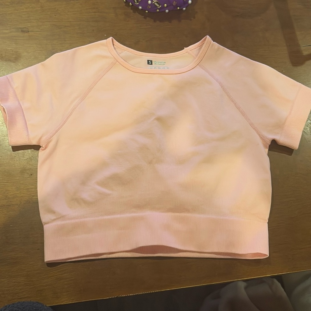 Pink workout top